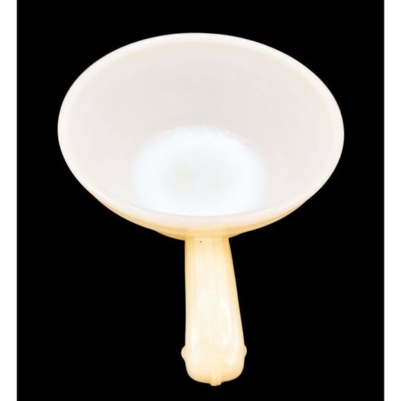 Fire-King Bowl Peach Luster Beehive Handled Oven Ware 19 Vintage 7" Midcentury - Picture 6 of 13